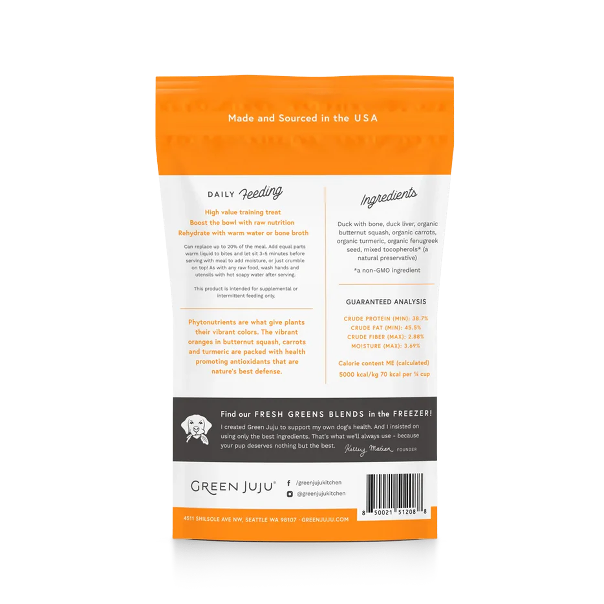 Duck Orange Whole Food Bites